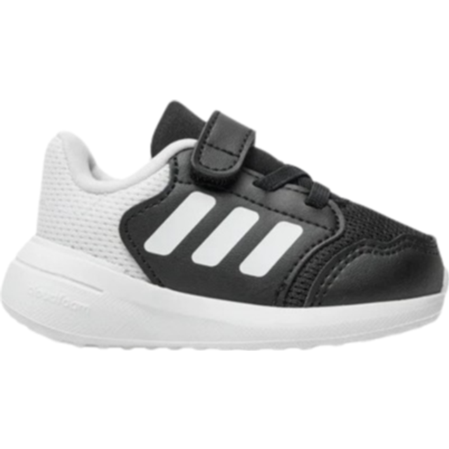adidas Kids Tensaur Run 30 Trainers - Black/White, Core Black/Ft White/Core Black, Size 6 Younger
