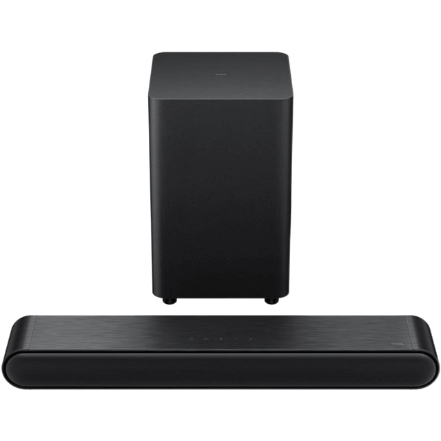TCL S642WE 2.1-kanals ljudbar med trådlös subwoofer, Bluetooth TV-ljudbar, HDMI ARC med Bluetooth 5.3, Dolby Audio, väggmonterad