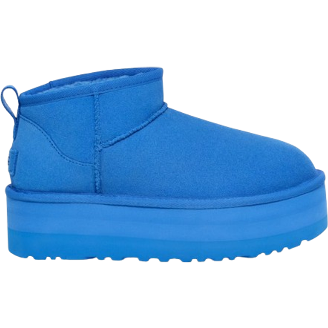 UGG® Classic Ultra Mini Platform Boot for Women in Big Sky, Size 7, Suede/Polyester/Wool