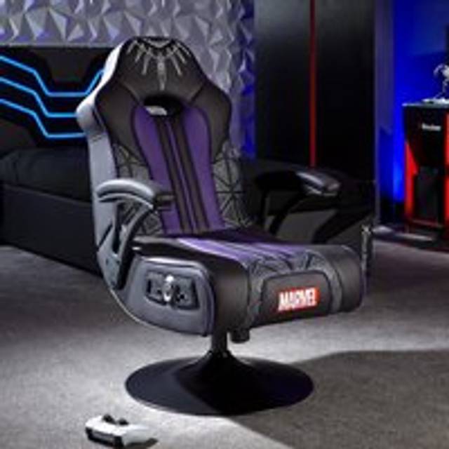 X Rocker Marvel 2.1 Audio Ped Rocker Chair - Elite - Black Panther - One Colour