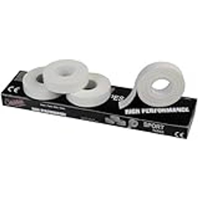 ALPIDEX 4 x Sporttejp 10 m x 1,5 cm Sport Tape Fingertape Bandage Klätterband Vit Svart Volleyboll Handboll Bouldering, Kinesiotape und Tape:Vit