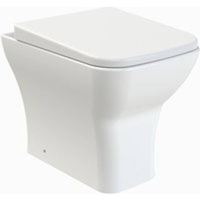 Back to Wall Toilet Pan & Soft Close Seat - 410mm x 365mm x 500mm