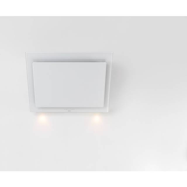 Novy 7859 Vision 75cm Wall Mounted Extractor - White Glass