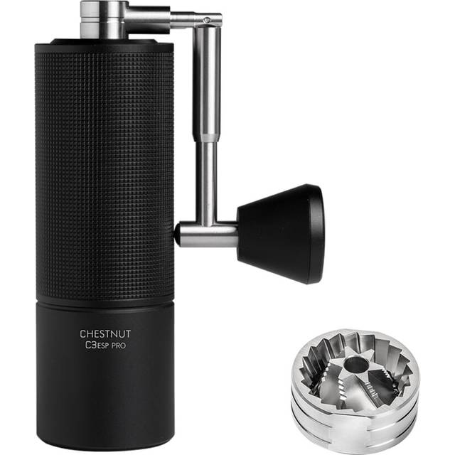 TIMEMORE Manual Coffee Grinder Chestnut C3 ESP Pro Capacity 25g with CNC Stainless Steel Conical Burr, Internal Adjustable Setting,