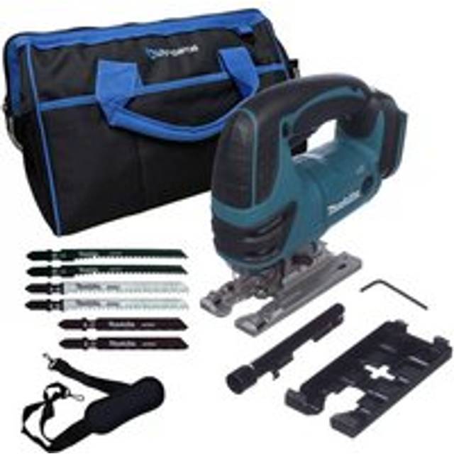 Makita DJV180Z 18v Top Handle Jigsaw LXT Lithium Cordless + 6x Blades + 16"" Bag