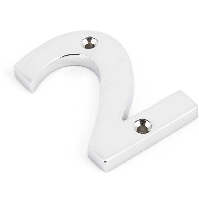 From The Anvil 83722 Polished Chrome Numeral 2