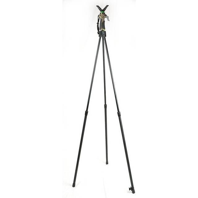 Adjustable Height Hunting Tripod Shooting Stick Camo Photography Shooting Rifle Rest Holder for Hunting Camping and Outdoors