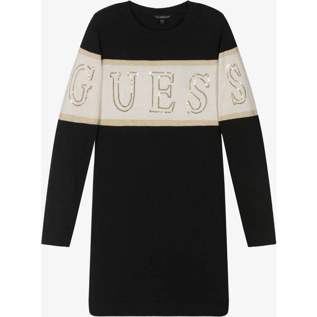 Guess  Dress SWEATER DRESS  - 16 ans - Black - 16 ans