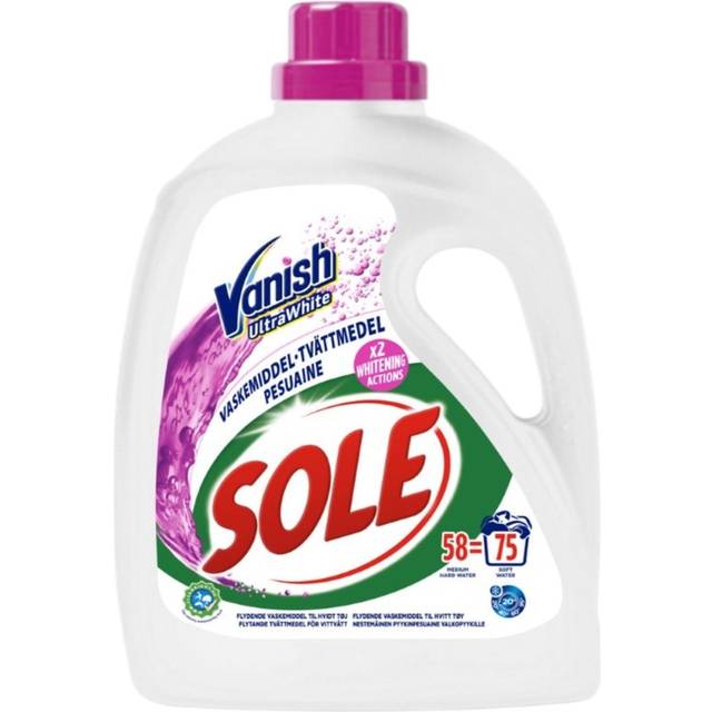 Vanish Sole Ultrawhite Flytande tvättmedel 2,9 l