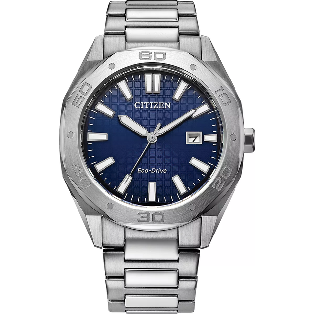 Citizen Eco Drive Blue Watch BM7630-80L - Silver