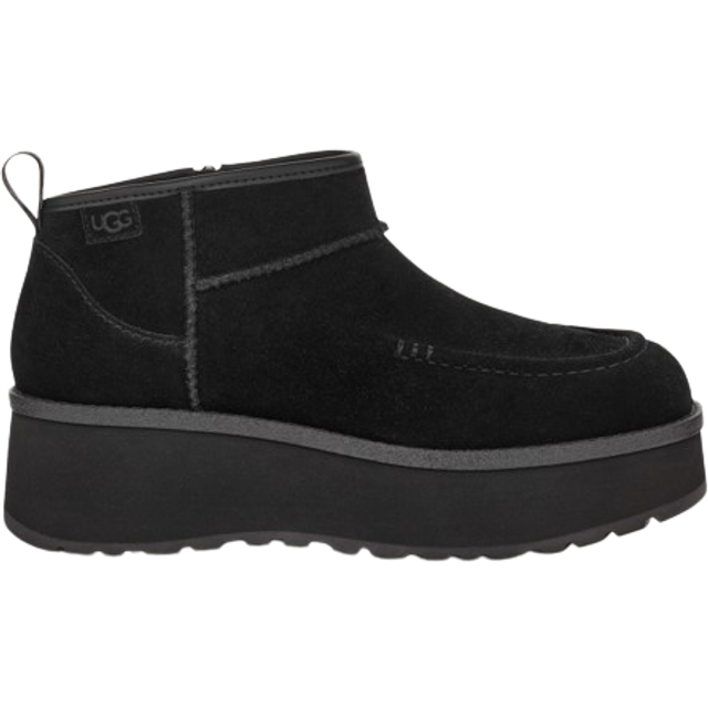 UGG® Cityfunc Ultra Mini Boot for Women in Black, Size 9, Leather/Polyester