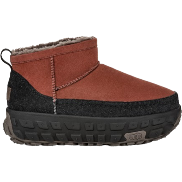 UGG® Venture Daze Ultra Mini Boot in Red Jasper/Black, Size 9, Suede/Polyester/Wool