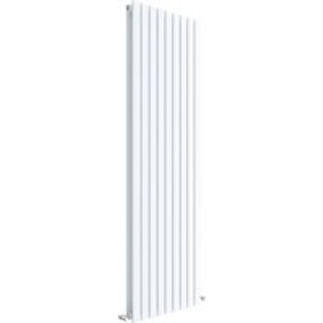 Square Vertical Double Panel Radiator - 1800mm x 528mm - 5810 BTU - Satin White