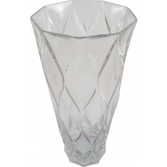 Clear 35Cm Glass Table Vase (35cm H X 17cm W X 17cm D)