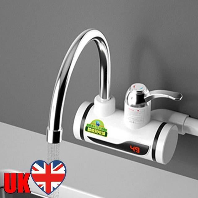 Electric hot water heater faucet hot cold mixer tap for kitchen(eu plug b)