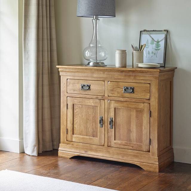 Rustic Solid Oak Sideboards - Small Sideboard - French Farmhouse Range - Oak Furnitureland