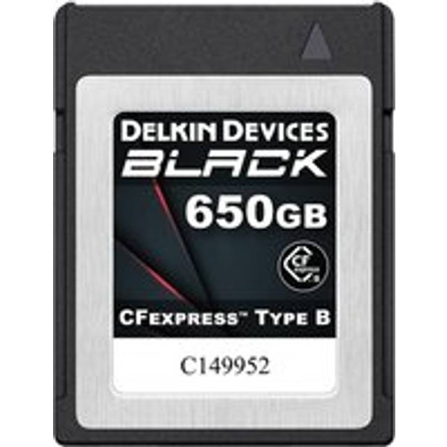 Delkin BLACK 650GB (3550 MB/s) CFexpress Type B 4.0 Memory Card - Black