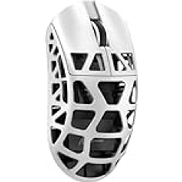 ATTACK SHARK R3 magnesiumlegeringsmus, trådlös 8K mus, 46 g superljus mus, PixArt PAW3395 spelsensor, BT/2.4G/trådbunden spelmus, justerbar DPI 26000, kontorsmus för Win11/Xbox/PS/Mac -vit