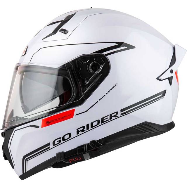 NZI Go Rider Stream Solid Fullface Hjelm