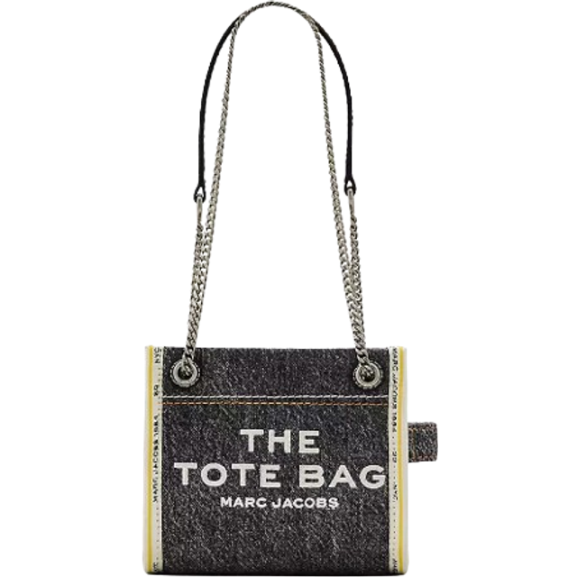 MARC JACOBS Marc Jacobs The Denim Chain Crossbody Tote Bag in Black Wash