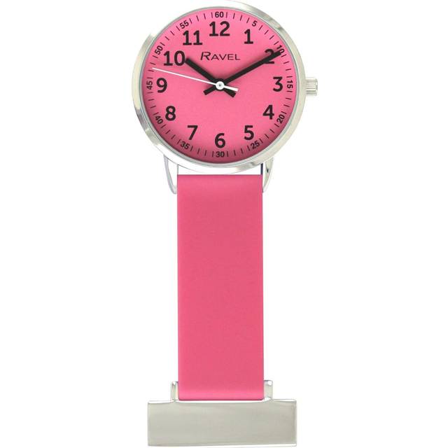 Ravel Pink Silicone Nurses Fob Watch R1107.5