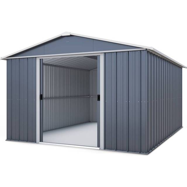 10' x 13' Yardmaster Castleton Anthracite Metal Shed (3m x 3.9m)