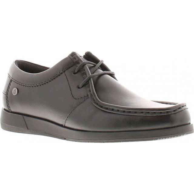 Hush Puppies Boys Shoes School Geneva Leather Lace Up black Leather (archived) - Size UK 3 - Black