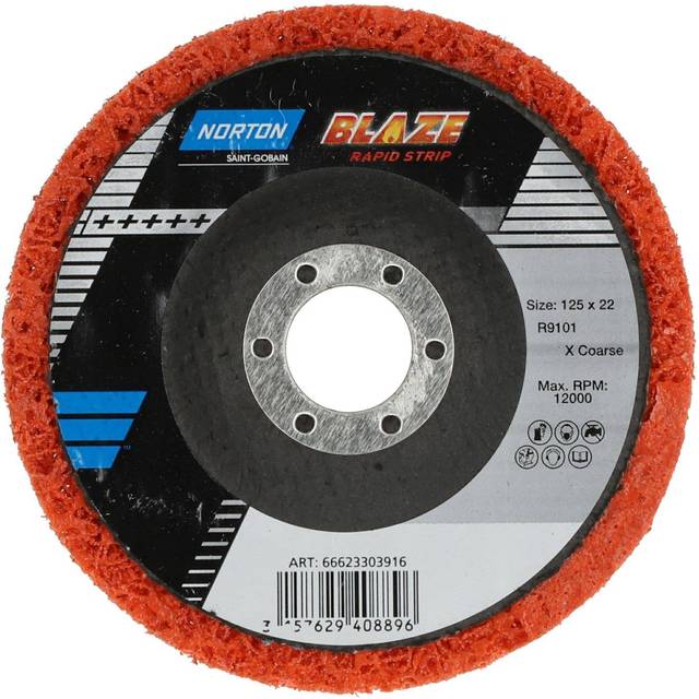 Norton Saint Gobain 125X22MM Blaze RapidStrip Clean & Strip Discs