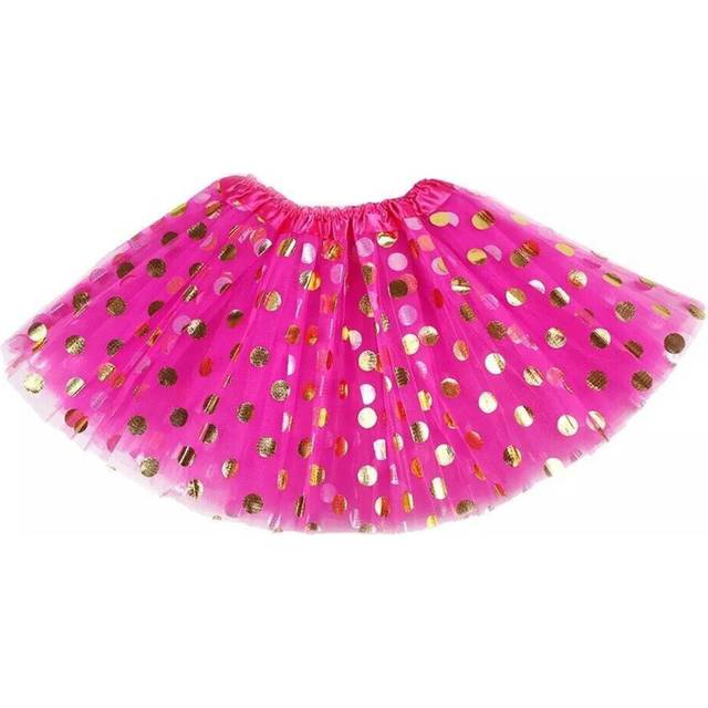 (Kid, Sparkling Polka Dot) Hot Pink Dancewear Ballerina Tutu Princess Skirt