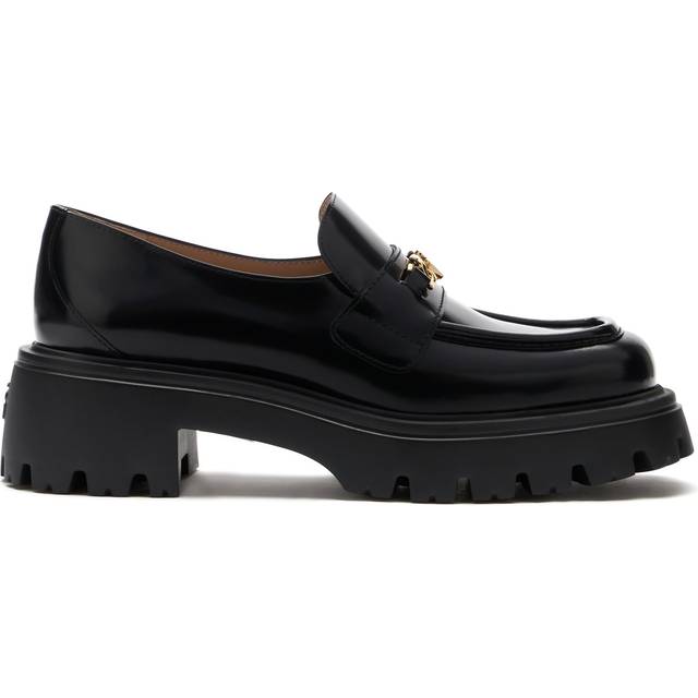 Stuart Weitzman, EMERSON LOAFER, Last chance, BLACK, SPAZZOLATO