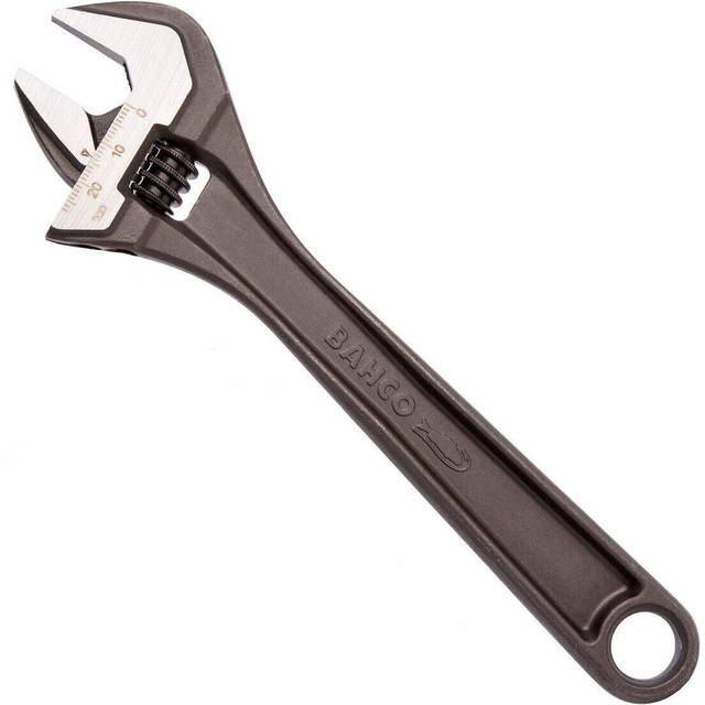 Bahco Adjustable Spanner, Alloy Steel, 8in./205mm Length, 27mm Jaw Capacity
