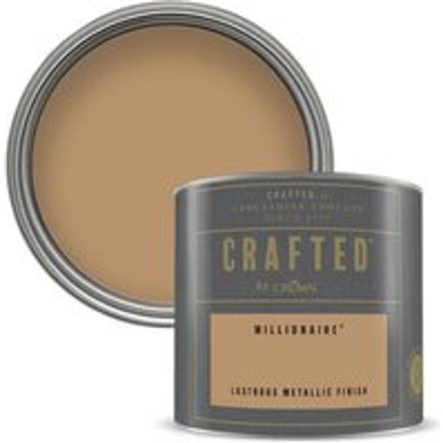 Crown Crafted Lustrous Metallic Emulsion Paint - Millionaire - 125ml