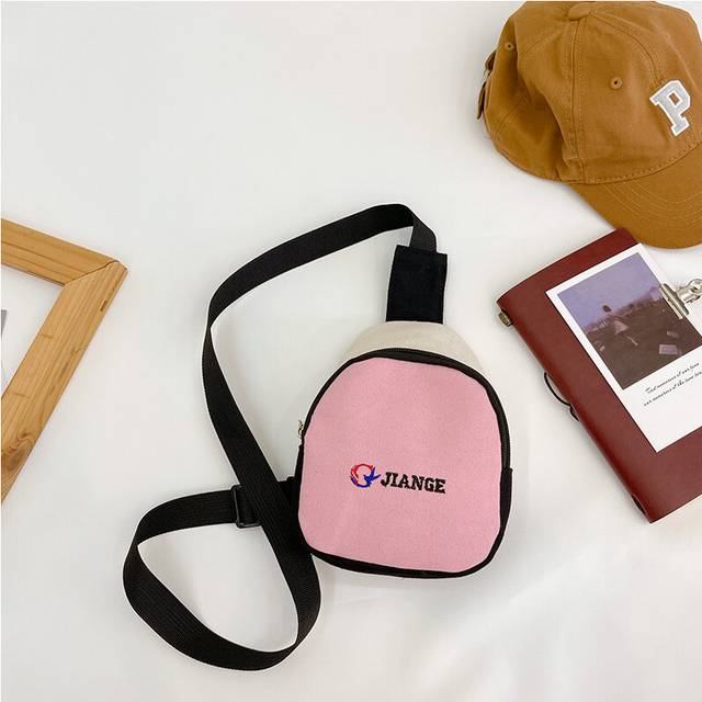(Pink) And Chic Fun Letter Print Childrens Crossbody Purse Ideal For Young Adventurers