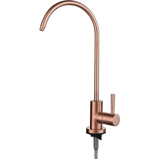 (Rose Gold) Kitchen Purified Water Faucet Stainless Steel Material Cold Only Single