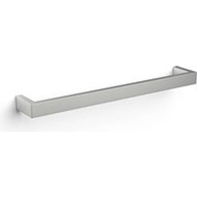 Towelrads Elcot Single Towel Bar Close Ended , 17W - Brushed Stainless Steel, Silver