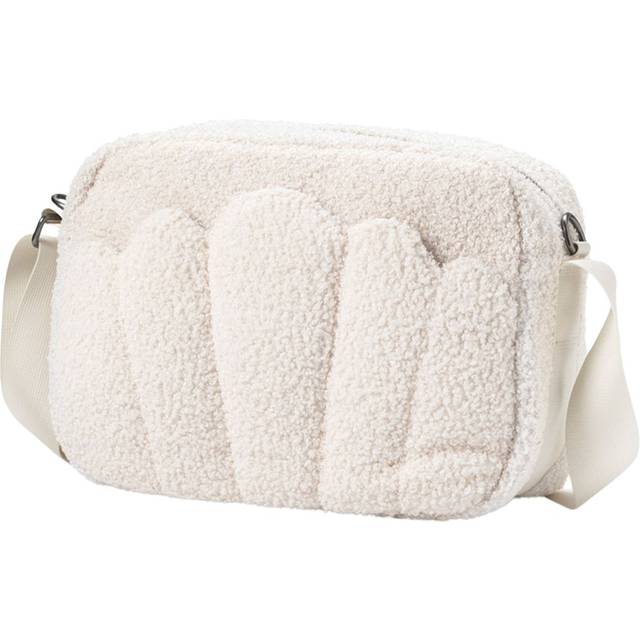 Elodie Ivory Bouclé Shell Changing Bag (34Cm)