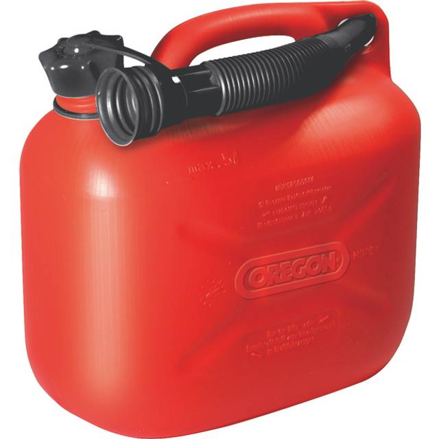 Bränsledunkar och tratt - OREGON: Bränsledunk, Röd, 5L