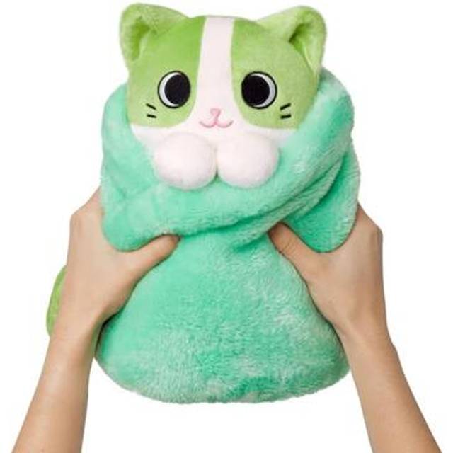 Purritos XL 12 Inch Plush cat In Blanket  Matcha