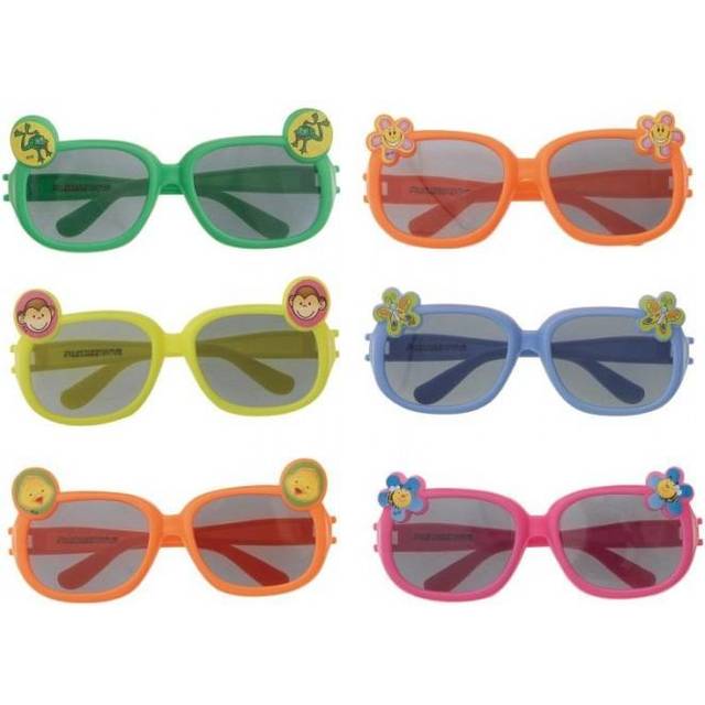 Unique Party Childrens/Kids Assorted Designs Sunglasses (Pack of 6)