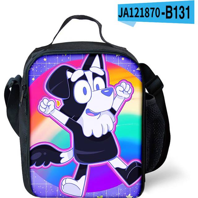 (Style 05) Bluey Kids Lunch Bag Picnic School Out Lunchbox UK