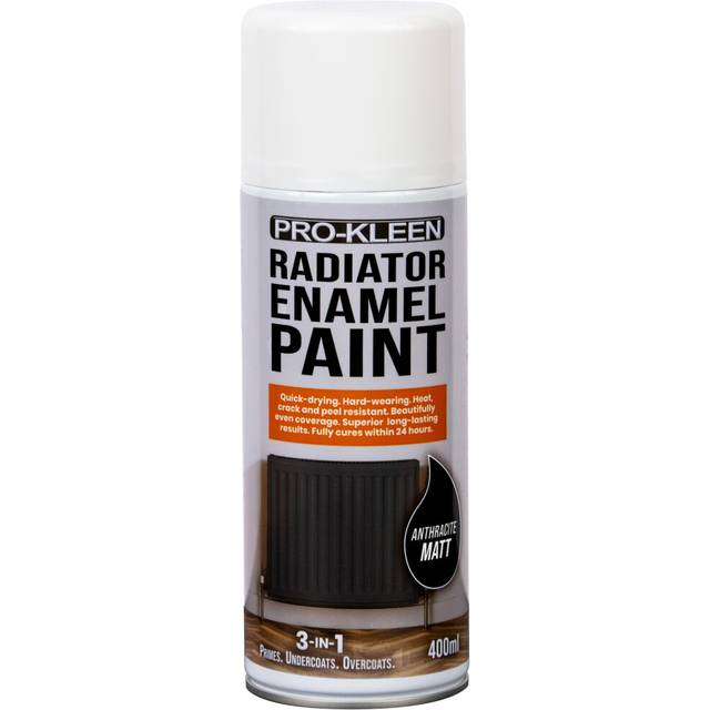 Prokleen radiator enamel paint spray heat resistant aerosol anthracite matt