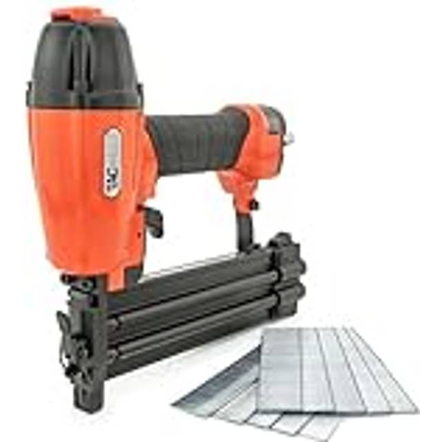 TACWISE 1716 DGN50V Air Brad Nail Gun with 1000 Nails, Uses Type 180 (18G) Nails, 20-50mm, Orange
