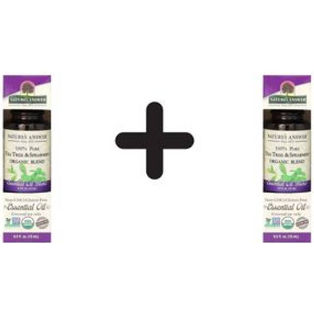 Nature's Answer, Organic Essential Oil Blend, 100% Pure Tea Tree & Spearmint, 0.5 fl oz (15 ml)