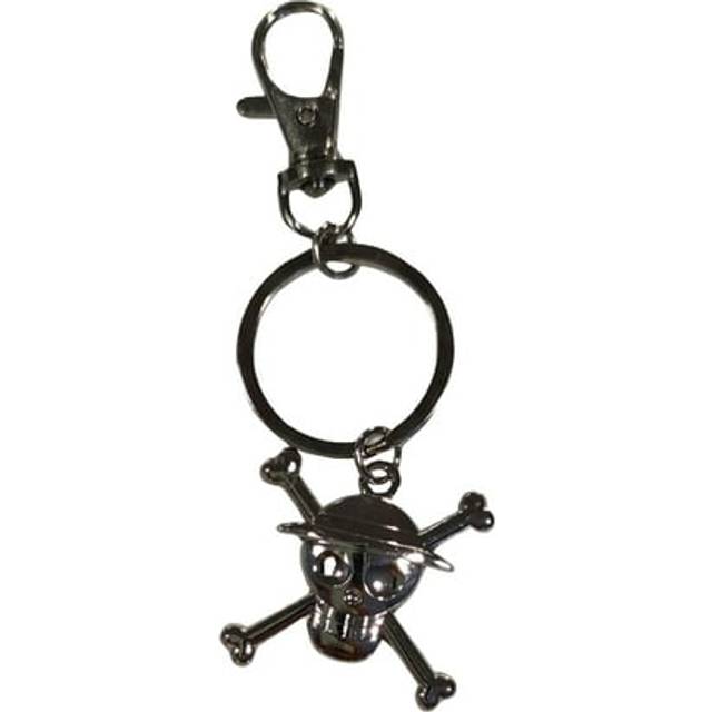 One Piece Straw Hat Sculpted Metal Keychain