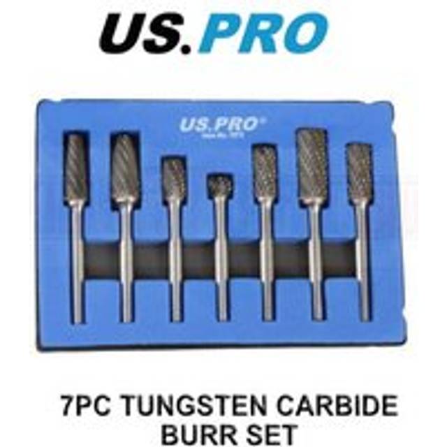US PRO Tools 7pc 6mm Carbide Burr Set Burrs Tungsten Steel Hole enlarger 7072