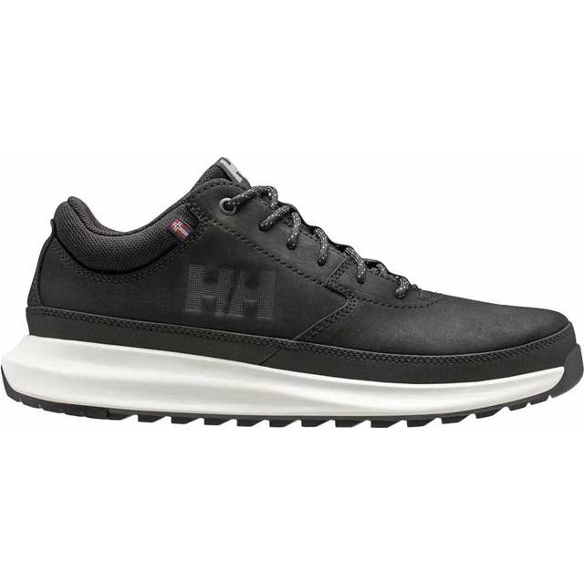 Helly Hansen för män. 11991 Beckett läder sneakers svart (46), Hud, Karta, Nyckelband, Casual - Svart, Läder (46)