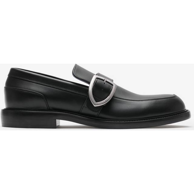 Burberry Black Leather Cobble Loafers - BLACK - IT 41