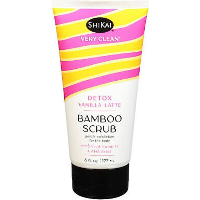 Shikai Very Clean Bamboo Scrub Detox Vanilla Latte 6 fl oz