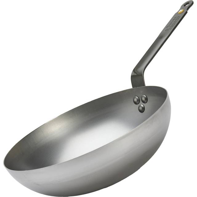 de Buyer Mineral B New Wok 28 cm - Eisen mit Bandstahlgriff