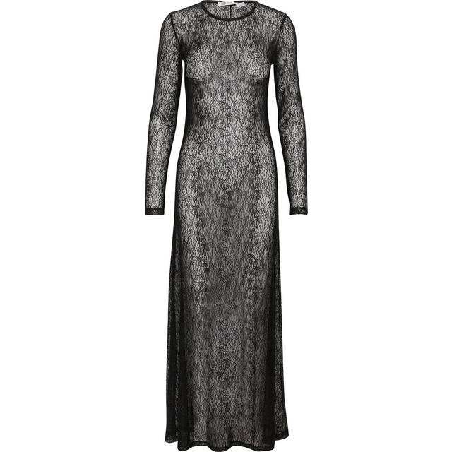 Laila Sheer Lace Dress - Black - Founded in 2008 by Sanne Sehested, Gestuz is a contemporary Danish fashion brand known for its effortlessly chic and modern aesthetic. The label seamlessly blends Scandinavian minimalism with bold, vintage-inspired designs to create pieces that are both timeless and on-trend. Whether it's sleek tailoring, statement outerwear, or everyday essentials, you are sure to find something that will portray your individuality with confidence and style.
